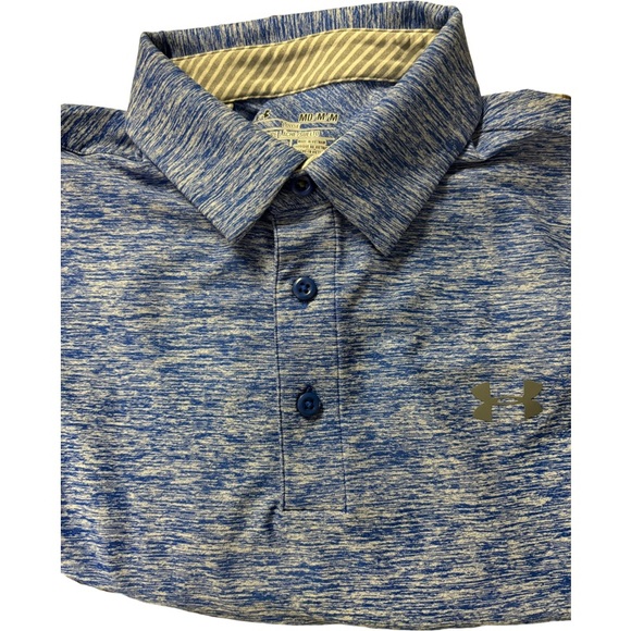 Lot of 2 X Under Armor Heat Gear Short Sleeve Golfing Polos Size M - Picture 2 of 5